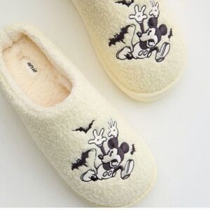 aerie Mickey Mouse Sherpa Slippers - Size 8